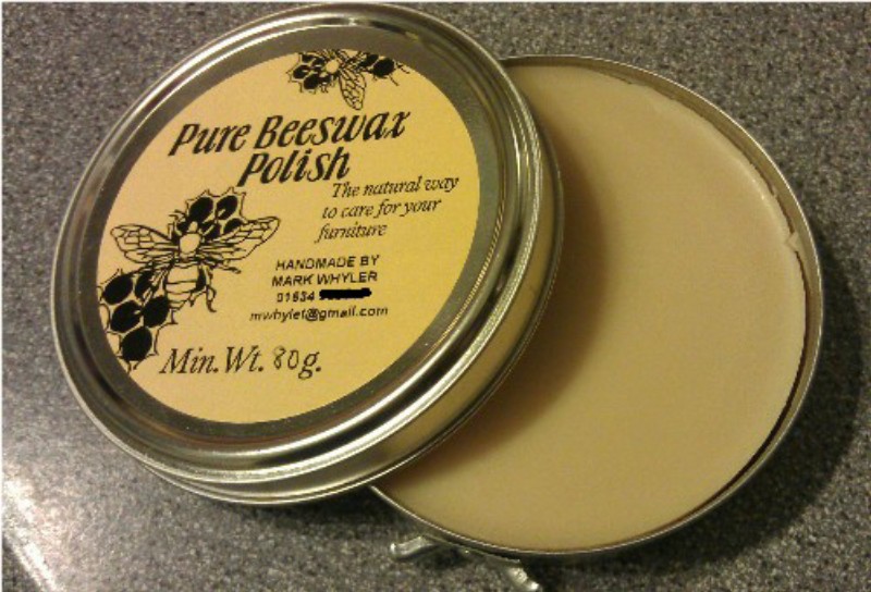 beeswax polish tin